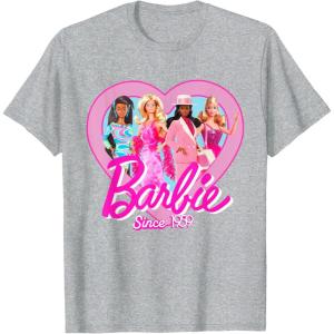 image:imageBarbie  Since 1959 Heart TShirtHeather Grey