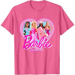 image:imageBarbie  Since 1959 Heart TShirtPink Heather