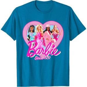 image:imageBarbie  Since 1959 Heart TShirtSapphire Blue