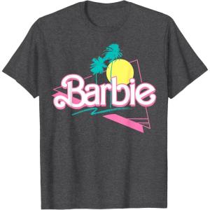 image:imageBarbie 90s Retro Logo TShirtDark Heather Grey
