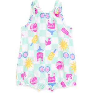 image:imageBarbie Baby Girls Bubble Romper Newborn to Infant Sizes Newborn  24 MonthsPale Turquoise