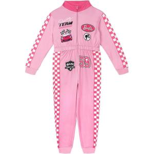 image:imageBarbie Girls Racing Zip Up Coverall Toddler to Big Kid Sizes 2T  1416Pink