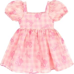 image:imageBarbie Girls Square Neck Gingham Dress Toddler to Big Kid Sizes 4T  1416Pink Gingham