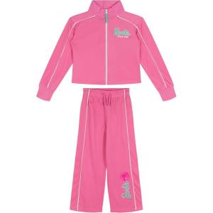 image:imageBarbie Girls Zip Up Jacket and Pants Tracksuit Outfit Set Toddler to Big Kid Sizes 2T  1416Pink