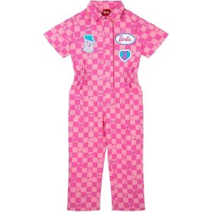 image:imageBarbie Racing Mechanic Suit Zip Up Pit Crew Outfit Infant to Big Kid Sizes 12 Months  8Pink