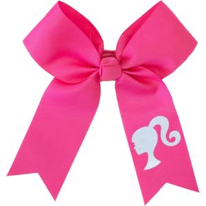 image:imageChasse Pink Cheer Bow with Glitter White Barbie