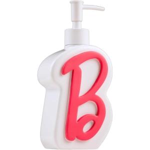 image:imageCollectibles Barbie Light Pink B Monogram SoapLotionHand Sanitizer Resin Pump Dispenser 1169 Ounces Officially Licensed Product By FrancoDark Pink  Barbie Pump Dispenser