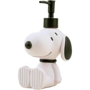 image:imageCollectibles Barbie Light Pink B Monogram SoapLotionHand Sanitizer Resin Pump Dispenser 1169 Ounces Officially Licensed Product By FrancoWhite  Snoopy Pump Dispenser