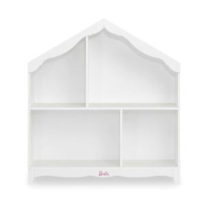 image:imageEvolur Barbie Rose HutchBookcase  7 Spacious Shelves for Toys Books and Keepsakes Solid Wood with AntiTipping Kit White or Pink FinishWhite