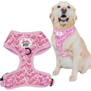 image:imageSassy Woof Dog Adjustable Harness  Barbie Malibu  S Breathable Mesh No Pull Design with Two DRings Patented Design Perfect for Small Dogs and Puppies  Officially LicensedXLarge