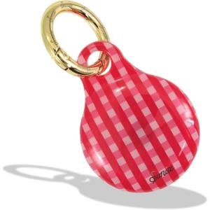 image:imageSonix x Barbie Case for AirTag with Gold Carabiner  Hard Cover Protective Case  Holder Keychain  Barbie  IconicGingham Red