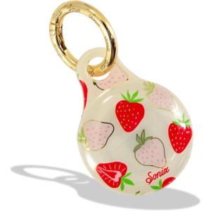image:imageSonix x Barbie Case for AirTag with Gold Carabiner  Hard Cover Protective Case  Holder Keychain  Barbie  IconicWild Strawberries