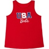 image:imageBarbie Girls Ribbed Tank Top and French Terry Shorts Outfit Set Toddler to Big Kid Sizes 2T  1416Red  Multicolor
