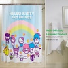 image:imageBarbie Glam 13Piece Shower Curtain Set 72 x 72 Inch Fabric Curtain with Hooks Bathroom Decor Machine Washable 100 Officially Licensed Product by Franco CollectiblesHello Kitty  Friends