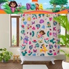 image:imageBarbie Glam 13Piece Shower Curtain Set 72 x 72 Inch Fabric Curtain with Hooks Bathroom Decor Machine Washable 100 Officially Licensed Product by Franco CollectiblesDora the Explorer
