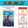image:imageBarbie Glam 13Piece Shower Curtain Set 72 x 72 Inch Fabric Curtain with Hooks Bathroom Decor Machine Washable 100 Officially Licensed Product by Franco CollectiblesSuper Mario