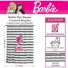 image:imageBarbie Glam 13Piece Shower Curtain Set 72 x 72 Inch Fabric Curtain with Hooks Bathroom Decor Machine Washable 100 Officially Licensed Product by Franco CollectiblesBarbie