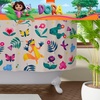 image:imageBarbie Glam 13Piece Shower Curtain Set 72 x 72 Inch Fabric Curtain with Hooks Bathroom Decor Machine Washable 100 Officially Licensed Product by Franco CollectiblesDora the Explorer