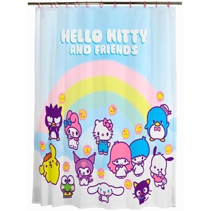 image:imageBarbie Glam 13Piece Shower Curtain Set 72 x 72 Inch Fabric Curtain with Hooks Bathroom Decor Machine Washable 100 Officially Licensed Product by Franco CollectiblesHello Kitty  Friends