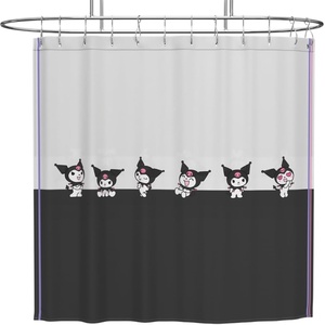 image:imageBarbie Glam 13Piece Shower Curtain Set 72 x 72 Inch Fabric Curtain with Hooks Bathroom Decor Machine Washable 100 Officially Licensed Product by Franco CollectiblesKuromi