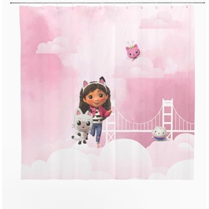 image:imageBarbie Glam 13Piece Shower Curtain Set 72 x 72 Inch Fabric Curtain with Hooks Bathroom Decor Machine Washable 100 Officially Licensed Product by Franco CollectiblesGabbys Dollhouse the Movie
