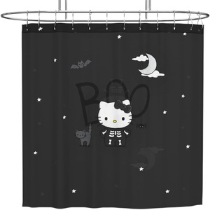 image:imageBarbie Glam 13Piece Shower Curtain Set 72 x 72 Inch Fabric Curtain with Hooks Bathroom Decor Machine Washable 100 Officially Licensed Product by Franco CollectiblesHello Kitty Skeleton