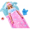 image:imageBarbie Party Unboxed Doll amp Accessories Sleepover Reveal Series with 7 Surprises Including GlowinTheDark Activity Pink Pajama DollBlue