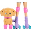 image:imageBarbie Pets Skate and Run Pup Blonde Doll with Skating Puppy Leash Matching Skates Sunglasses and Pet AccessoriesBrunette