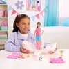 image:imageBarbie Team Roll and Reveal Soccer Player Doll and Accessories with Brunette Fashion Doll amp 8 Surprises and a Soccer Ball EncasementSoccer