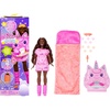 image:imageBarbie Party Unboxed Doll amp Accessories Sleepover Reveal Series with 7 Surprises Including GlowinTheDark Activity Pink Pajama DollPink