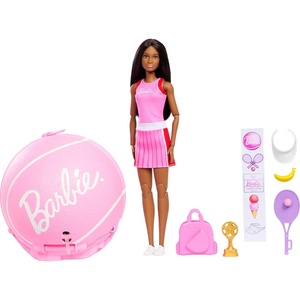 image:imageBarbie Team Roll and Reveal Soccer Player Doll and Accessories with Brunette Fashion Doll amp 8 Surprises and a Soccer Ball EncasementTennis Ball