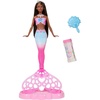 image:imageBarbie Bubble Sparkle Mermaid Doll with BubbleMaking Feature amp Solution Tray amp Hairbrush Plus Long ColorStreaked Brunette Hair