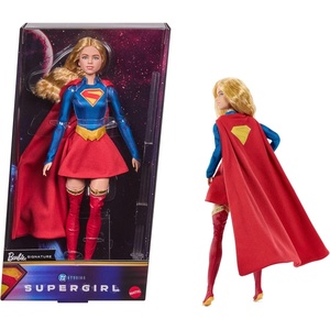 image:imageBarbie Signature DC Supergirl Fashion Doll Blonde with Super Hero Costume amp Cape Collector Doll in Displayable Packaging amp Doll Stand