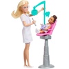 image:imageBarbie Careers Dentist Playset with Blonde Doll Wearing White Coat Toddler Small Doll Examination Chair amp Accessories
