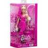 image:imageBarbie Deluxe Style Doll 16 in Pink Vinyl Barbiecore Skirt Black Satin Crop Top Long Brown Hair Black Clutch and Silver JewelryTights
