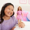 image:imageBarbie Fashionistas Style Doll 249 with Blonde Hair Wearing Pink Paisley Skirt Pink Paisley Shirt White Platform SandalsPink Paisley