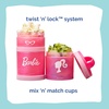 image:imageBarbie Sillhouette Whiskware Stackable Snack Pack  3 Jar  Handle  Pink
