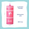 image:imageBarbie Sillhouette Whiskware Stackable Snack Pack  3 Jar  Handle  Pink