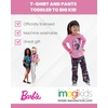 image:imageBarbie Girls TShirt and Pants Outfit Set Toddler to Big Kid Sizes 2T  1416Pink  Black