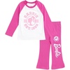 image:imageBarbie Girls TShirt and Pants Outfit Set Toddler to Big Kid Sizes 2T  1416Pink  White