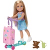 image:imageBarbie Club Chelsea Limitless Adventure Doll amp Accessories  Small Doll with Scooter Suitcase Including TravelThemed Accessories Ages 3