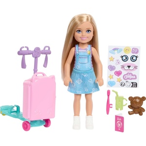 image:imageBarbie Club Chelsea Limitless Adventure Doll amp Accessories  Small Doll with Scooter Suitcase Including TravelThemed Accessories Ages 3