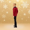 image:imageBarbie Signature 2026 Holiday Blonde Ken Collectible Fashion Doll Wearing Full Suit with Red Jacket in Displayable Packaging amp Doll Stand