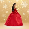 image:imageBarbie Signature 2026 Holiday Doll Brown Hair  Fashion Doll Wearing Red Gown with Bow Seasonal Collector Doll in Displayable Packaging amp Doll Stand