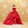 image:imageBarbie Signature Doll 2026 Holiday Blonde Fashion Doll Wearing Red Gown with Bow Seasonal Collector Doll in Displayable Packaging amp Doll Stand