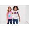 image:imageBarbie Girls 2Pack Short Sleeve TShirts Toddler to Big KidWhite  Pink