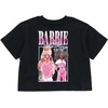 image:imageBarbie Girls Cropped Boxy TShirt and Bike Shorts Outfit Set Toddler to Big Kid Sizes 2T  1416Black