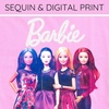 image:imageBarbie Girls Sequin TShirt and Metallic Skirt Set Toddler to Big KidPink