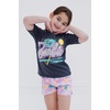 image:imageBarbie Girls TShirt and French Terry Shorts Outfit Set Toddler to Big KidPink  Black  Graffiti