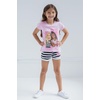 image:imageBarbie Girls TShirt and French Terry Shorts Outfit Set Toddler to Big KidPink  Black